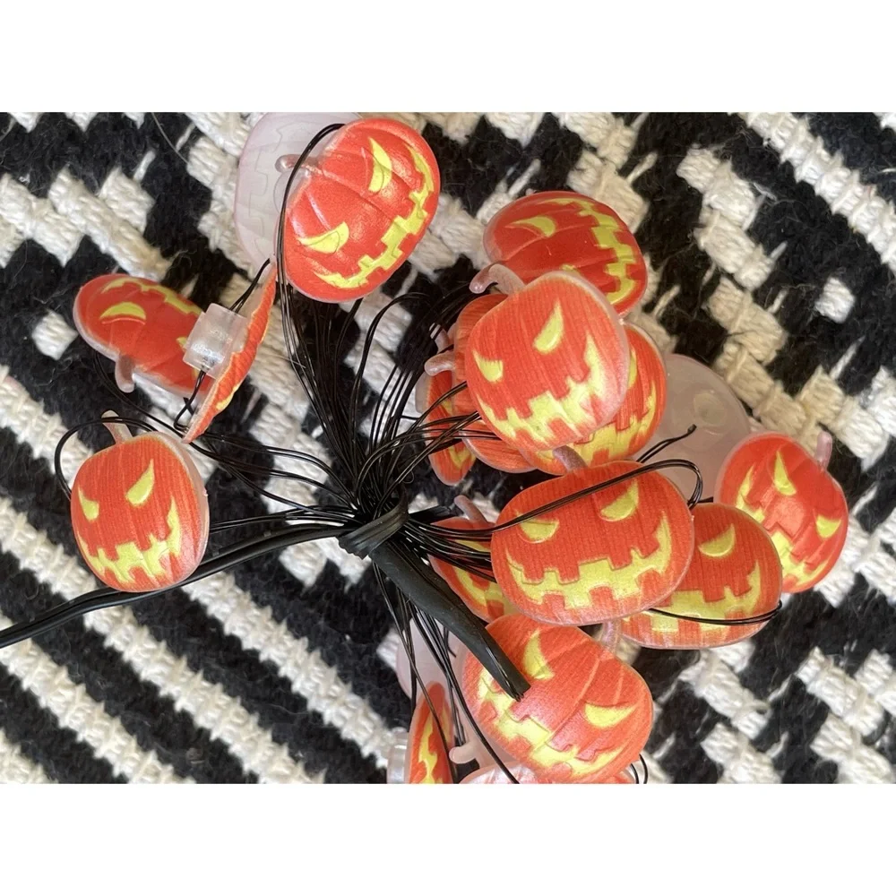 Bundle Of 11 Halloween Pumpkin String Lights